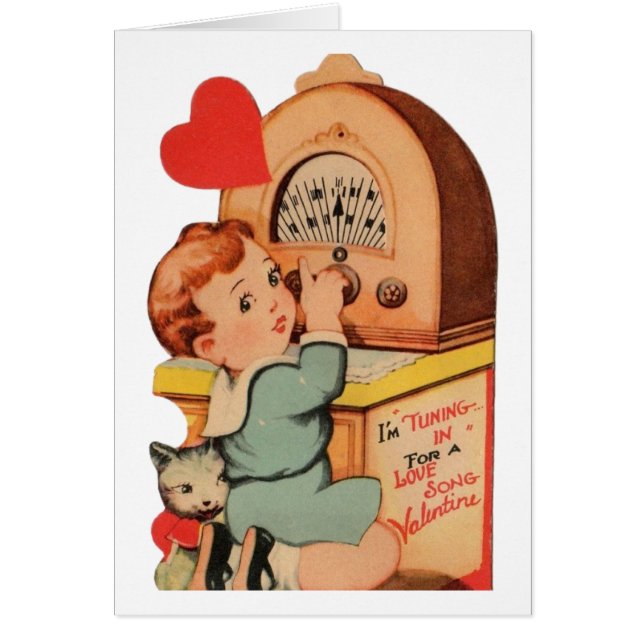 Tarjeta de El día de San Valentín de canción de am (Frente)