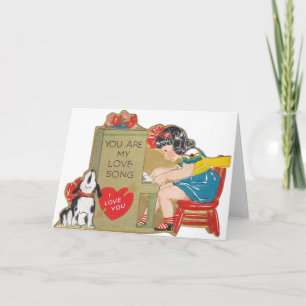 Tarjeta de El día de San Valentín de canción de am