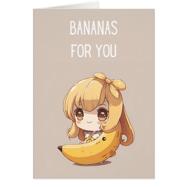 Tarjeta de El día de San Valentín de Chica bananer (Frente)