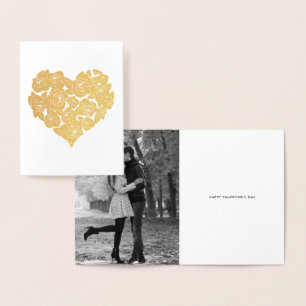 Tarjeta de El día de San Valentín de clúster de co