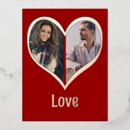 Tarjeta de El día de San Valentín de corazón de Re