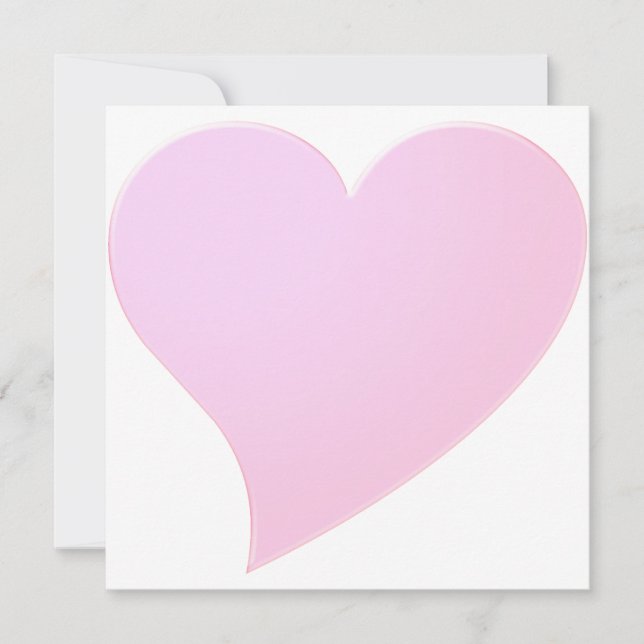 Tarjeta de El día de San Valentín de corazón grand (Anverso)