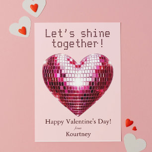 Tarjeta de El día de San Valentín de corazón perso