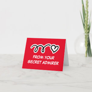 Tarjeta de El día de San Valentín de corazón rojo
