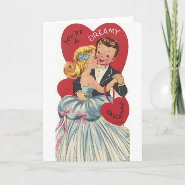 Tarjeta de El día de San Valentín de danza formal  (Anverso)