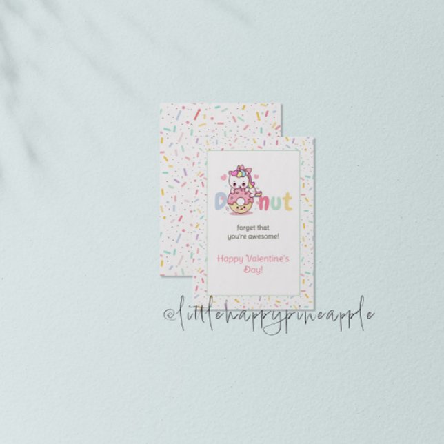 Tarjeta de El día de San Valentín de donut de Unic (Subido por el creador)