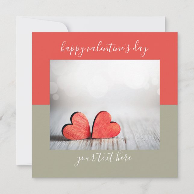 Tarjeta de El día de San Valentín de dos bloques d (Anverso)