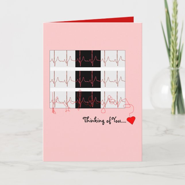 Tarjeta de El día de San Valentín de EKG (Anverso)