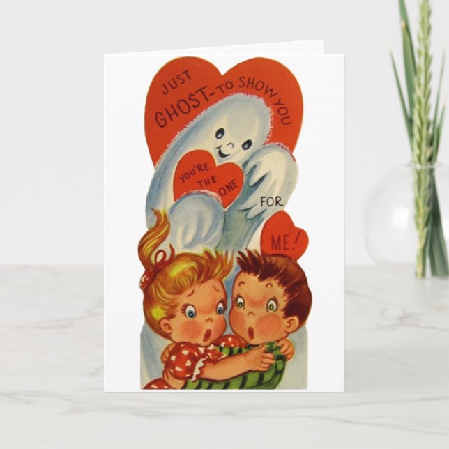 Tarjeta de El día de San Valentín de fantasma vint (Anverso)
