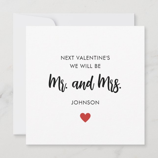 Tarjeta de El día de San Valentín de finanzas y fi (Anverso)