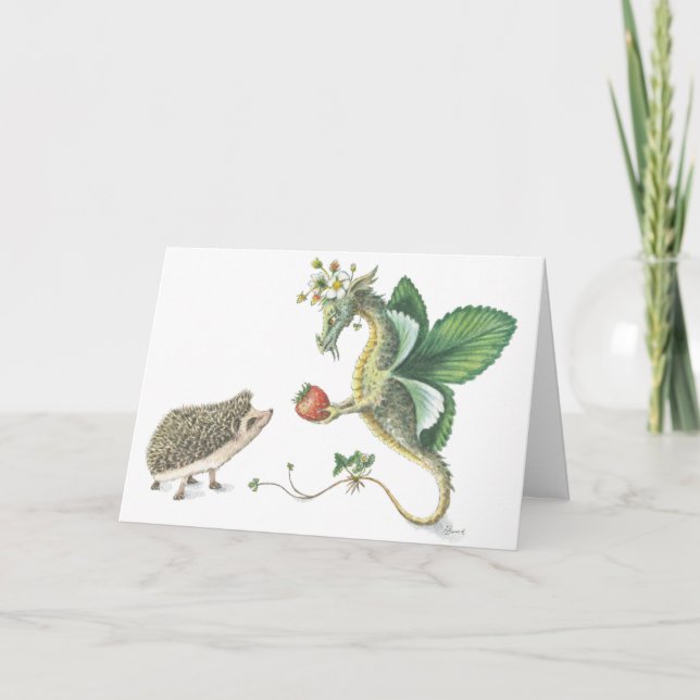 Tarjeta de El día de San Valentín de fresa (Anverso)