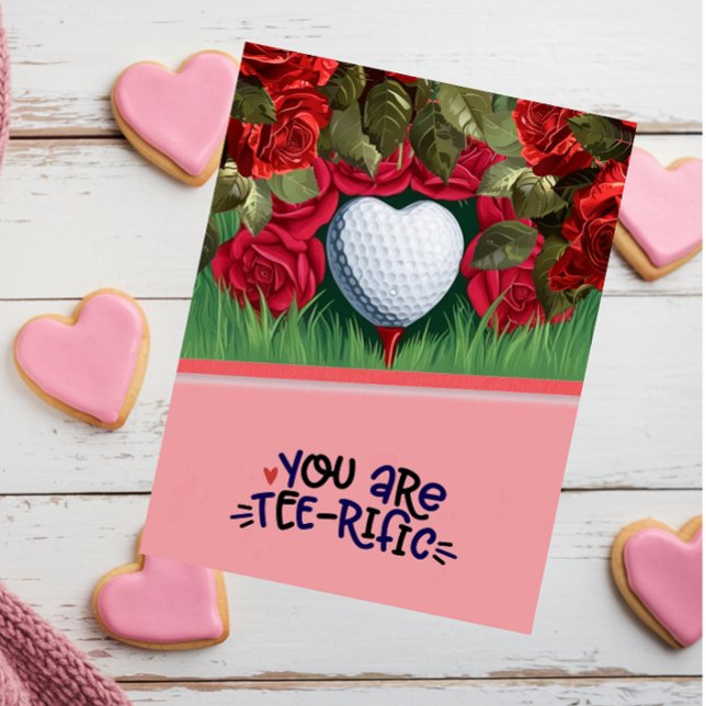 Tarjeta de El día de San Valentín de golf - Cuida  (Subido por el creador)