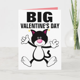 TARJETA DE EL DÍA DE SAN VALENTÍN DE HUG DE TAMAÑO
