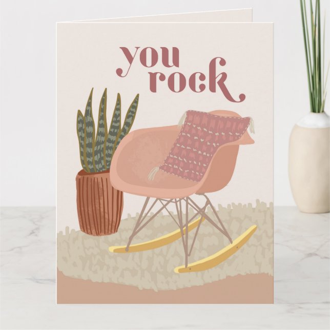Tarjeta de El día de San Valentín de la silla de r (Anverso)