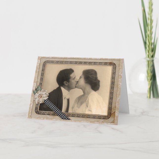 Tarjeta de El día de San Valentín de los amantes d (Anverso)