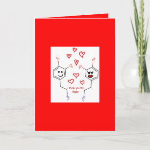 Tarjeta de El día de San Valentín de neurociencia