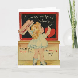 Tarjeta de El día de San Valentín de pequeño profe