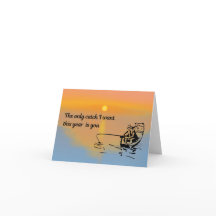 Tarjeta de El día de San Valentín de pescadores