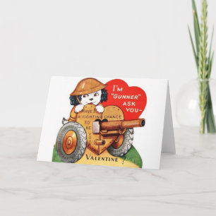 Tarjeta de El día de San Valentín de pistolero mil