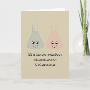 Tarjeta de El día de San Valentín de Química Cuta