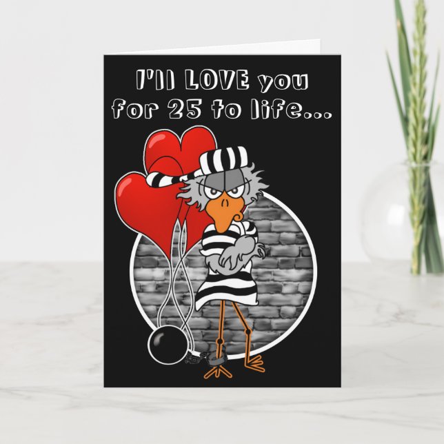 Tarjeta de El día de San Valentín de recluso (Anverso)