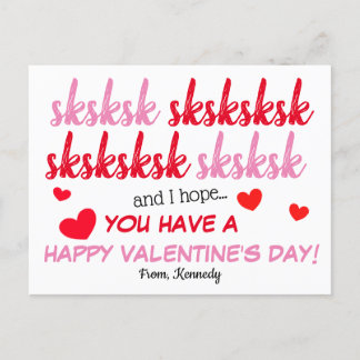 Tarjeta de El día de San Valentín de sksksksk Chic