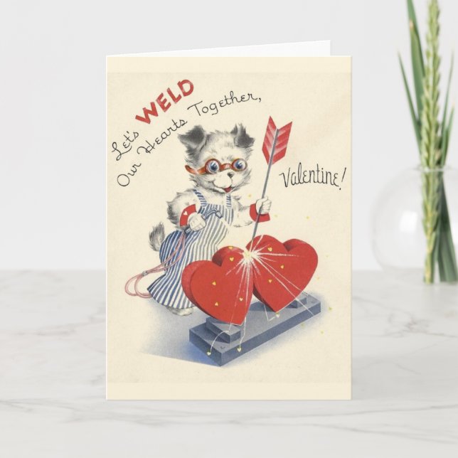 Tarjeta de El día de San Valentín de soldadura de  (Anverso)