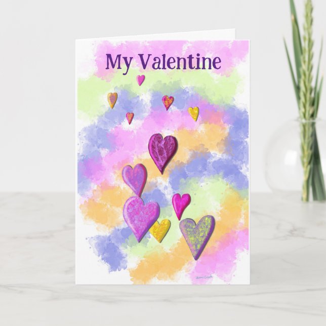 Tarjeta de El día de San Valentín de una pareja di (Anverso)