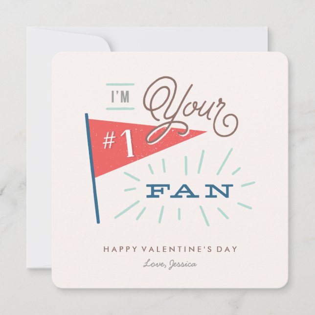Tarjeta de El día de San Valentín de ventilador #1 (Anverso)