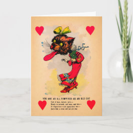 Tarjeta de El día de San Valentín de vinagre de ga