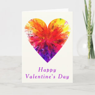 Tarjeta de El día de San Valentín del corazón de D