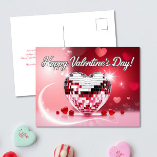 Tarjeta de El día de San Valentín del corazón Disc