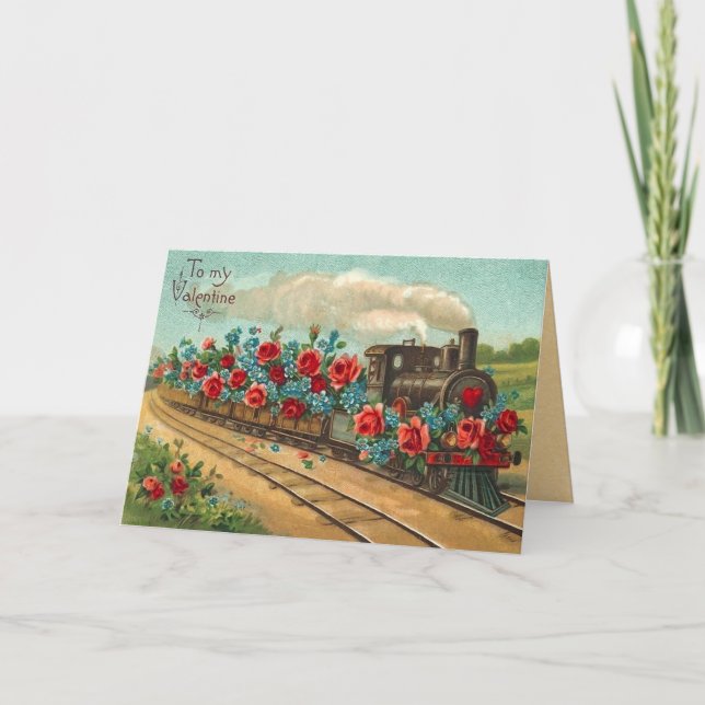 Tarjeta de El día de San Valentín del Tren de Amor (Anverso)
