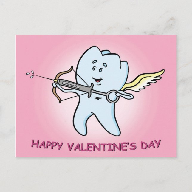 Tarjeta de El día de San Valentín dental (Anverso)