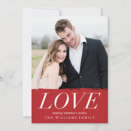 Tarjeta de El día de San Valentín fotográfica mode