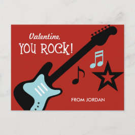 Tarjeta de El día de San Valentín infantil - Rock