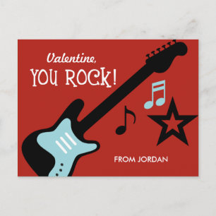 Tarjeta de El día de San Valentín infantil - Rock