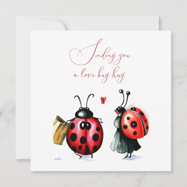Tarjeta de El día de San Valentín Ladybug (Anverso)