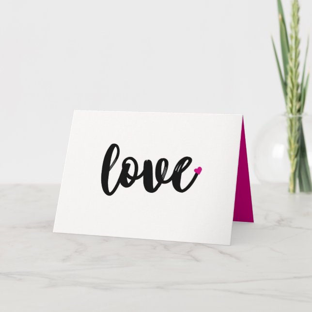 Tarjeta de El día de San Valentín LOVE, tarjeta de (Anverso)