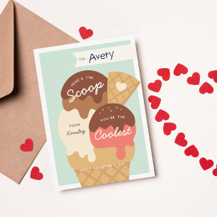 Tarjeta de El día de San Valentín para aula Ice Cr