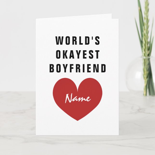 tarjeta de el día de San Valentín para el novio má (Anverso)
