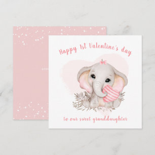 Tarjeta de El día de San Valentín para elefantes r