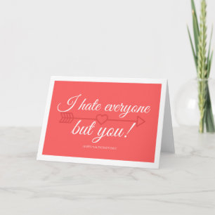 Tarjeta de el día de San Valentín para Introverts