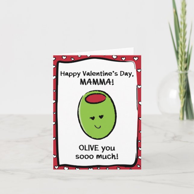 Tarjeta de el día de San Valentín para Mamma (Anverso)