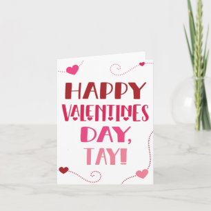 Tarjeta de el día de San Valentín para Tay (papá e