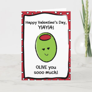 Tarjeta de el día de San Valentín para Yiayia