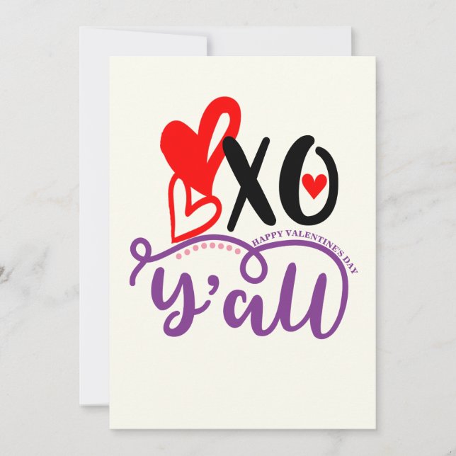 Tarjeta de El día de San Valentín personalizada |  (Anverso)