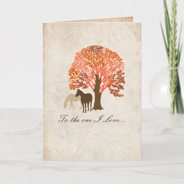 Tarjeta de El día de San Valentín romántica de dos (Anverso)