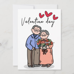 Tarjeta de El día de San Valentín romántica para p