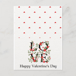 Tarjeta de El día de San Valentín romántica para t